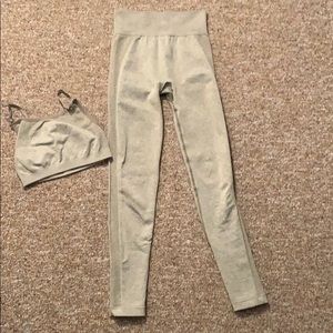 Gymshark High Rise Flex leggings w/ matching bra